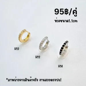 ห่วงฝังเพชรแถว (H12-H14)
