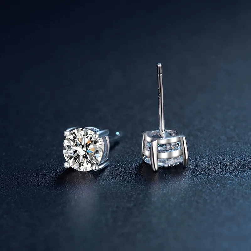 ต่างหูเพชร High Carbon Diamond Earrings (IC001-IC010) - Image 2