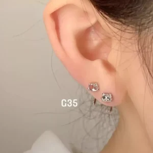 สแตนเลสแท้ จิวหูห่วงดีไซน์คาร์แรคเตอร์สุดชิค (G35)